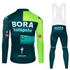 Cykeltøj Langærmet + Bib Cykelbukser 2024 BORA-Hansgrohe Grøn